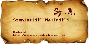 Szaniszló Manfréd névjegykártya